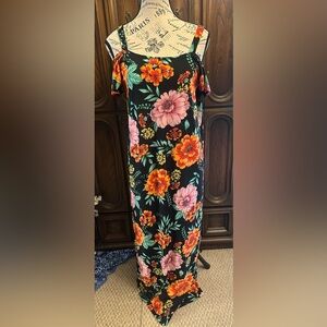 Floral Black Maxi Dress